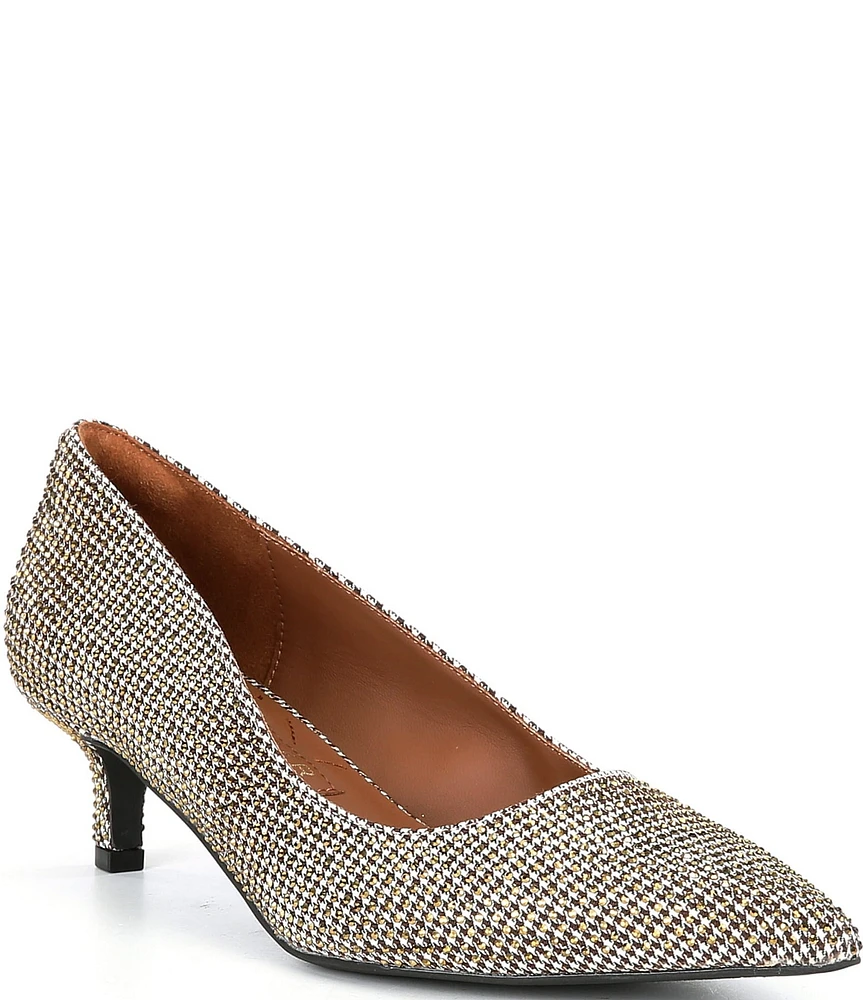 Kurt Geiger London Kensington Flexi Embellished Fabric Dress Pumps