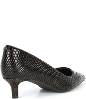 Kurt Geiger London Kensington Flexi 45 Snake Print Leather Dress Pumps