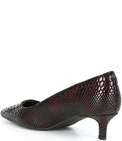 Kurt Geiger London Kensington Flexi 45 Snake Print Leather Dress Pumps