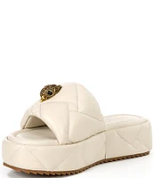 Kurt Geiger London Kensington Leather Quilted Puff Platform Sandals