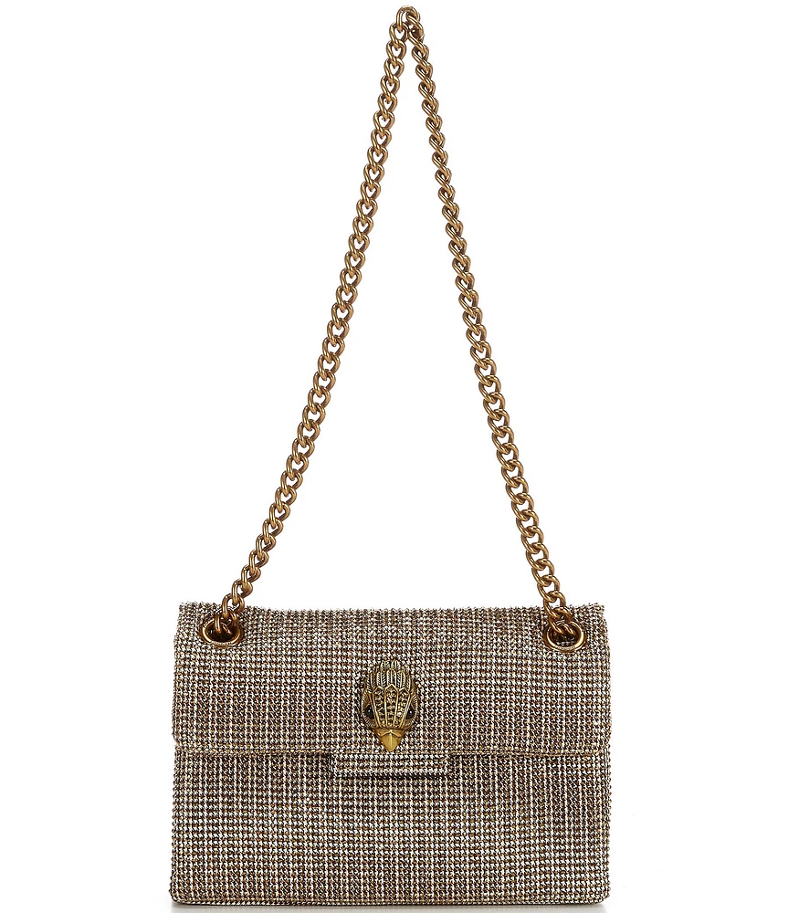 Kurt Geiger London Kensington Mini Crystal Houndstooth Crossbody Bag