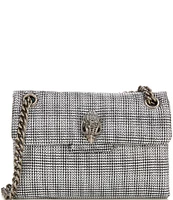 Kurt Geiger London Kensington Mini Crystal Houndstooth Silver Hardware Crossbody Bag