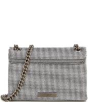 Kurt Geiger London Kensington Mini Crystal Houndstooth Silver Hardware Crossbody Bag