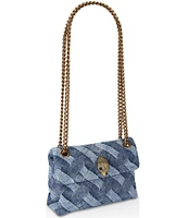 Kurt Geiger London Kensington Mini Denim Quilted Crossbody Bag