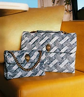 Kurt Geiger London Kensington Mini Denim Quilted Crossbody Bag