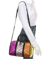 Kurt Geiger London Kensington Rainbow Quilted Boston Satchel Bag