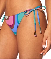 Kurt Geiger London Kensington Rainbow Swirl Tie Side Hipster Swim Bottom