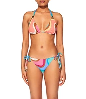 Kurt Geiger London Kensington Rainbow Swirl Tie Side Hipster Swim Bottom