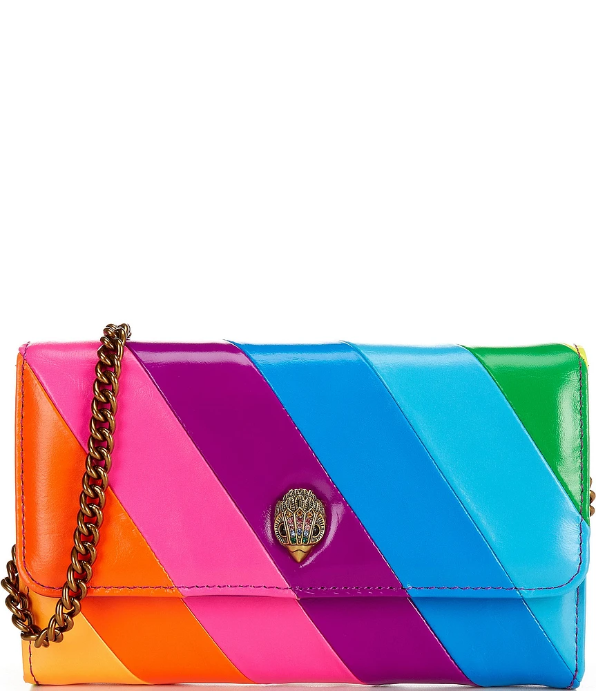 Kurt Geiger London Kensington Rainbow Wallet On Chain Crossbody Bag