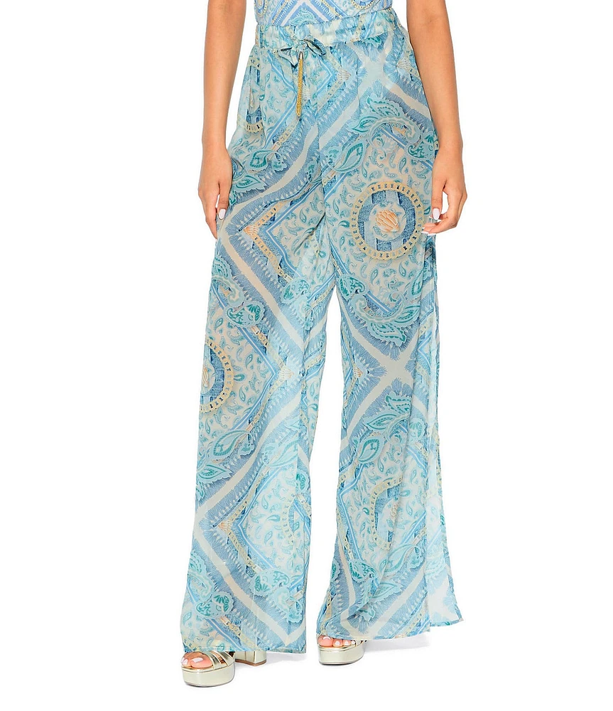Kurt Geiger London Kensington Resort Gold Chain Trousers Swim Cover-Up