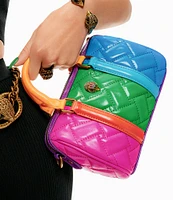 Kurt Geiger London Kensington Small Boston Neon Rainbow Satchel Bag