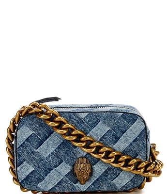 Kurt Geiger London Kensington Small Denim Camera Crossbody Bag