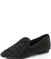 Kurt Geiger London Kensington Square Toe Drench Crystal Loafers