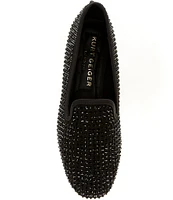 Kurt Geiger London Kensington Square Toe Drench Crystal Loafers