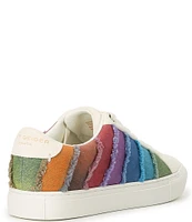 Kurt Geiger London Lane Stripe Denim Rainbow Sneakers