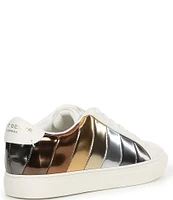 Kurt Geiger London Lane Stripe Mirror Metallic Rainbow Sneakers