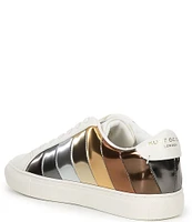 Kurt Geiger London Lane Stripe Mirror Metallic Rainbow Sneakers