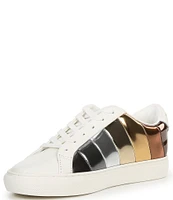 Kurt Geiger London Lane Stripe Mirror Metallic Rainbow Sneakers