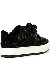 Kurt Geiger London Laney Rhinestone Bow Platform Sneakers