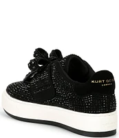 Kurt Geiger London Laney Rhinestone Bow Platform Sneakers