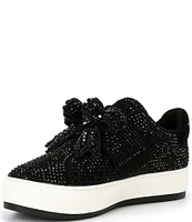 Kurt Geiger London Laney Rhinestone Bow Platform Sneakers