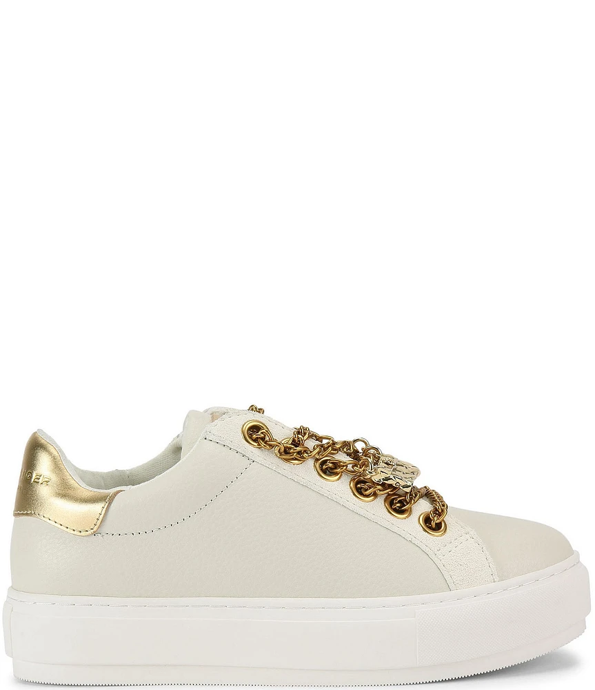 Kurt Geiger London Laney Chain Charm Zip Platform Sneakers