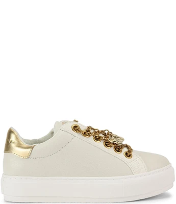 Kurt Geiger London Laney Chain Charm Zip Platform Sneakers