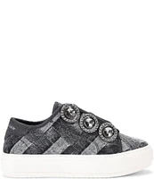 Kurt Geiger London Laney Octavia Jeweled Patchwork Denim Platform Sneakers