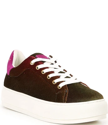 Kurt Geiger London Laney Ombre Velvet Platform Sneakers