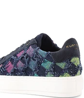 Kurt Geiger London Laney Rainbow Distressed Denim Platform Sneakers