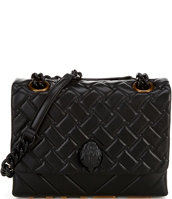 Kurt Geiger London Large Quilted Kensington Long Flap Shoulder Bag