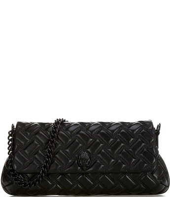 Kurt Geiger London Lensington Quilted East-West Chain Strap Shoulder Bag