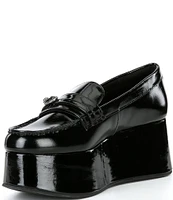 Kurt Geiger London Mayfair Patent Leather Platform Loafers