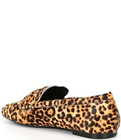 Kurt Geiger London Mayfair Slim Square Animal Print Leather Loafers