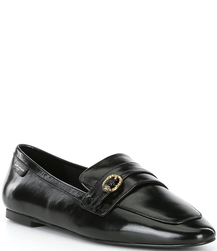 Kurt Geiger London Mayfair Slim Square Patent Leather Loafers