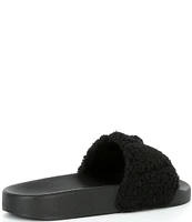 Kurt Geiger London Meena Colorblock Teddy Eagle Head Slides