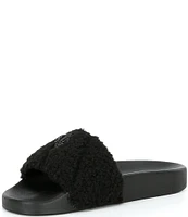 Kurt Geiger London Meena Colorblock Teddy Eagle Head Slides