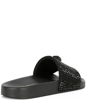 Kurt Geiger London Meena Eagle Crystal Slides Sandals