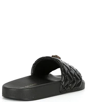 Kurt Geiger London Meena Quilted Eagle Head Sandals