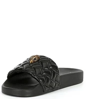 Kurt Geiger London Meena Quilted Eagle Head Sandals