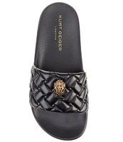 Kurt Geiger London Meena Quilted Eagle Head Sandals