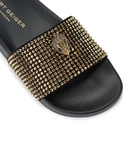 Kurt Geiger London Meena Gold Stud Eagle Head Sandals