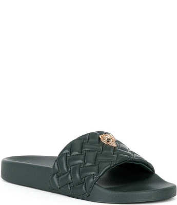 Kurt Geiger London Meena Quilted Eagle Head Slides