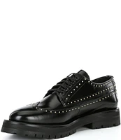 Kurt Geiger London Men's Drayton Stud-Embellished Derby Oxfords