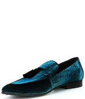 Kurt Geiger London Men's Henry Velvet Tassel Loafers