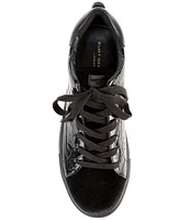 Kurt Geiger London Men's Laney Crocodile Embossed Leather Lace-Up Sneakers