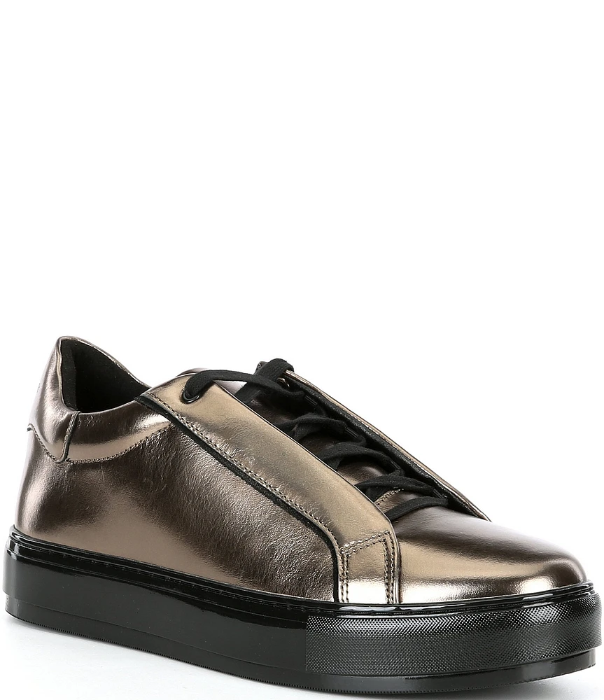 Kurt Geiger London Men's Laney Metallic Leather Sneakers