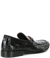 Kurt Geiger London Men's Luca Crocodile Embossed Leather Loafers