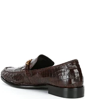 Kurt Geiger London Men's Luca Crocodile Embossed Leather Loafers