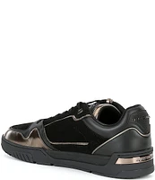 Kurt Geiger London Men's Regan Metallic Leather Lace-Up Sneakers